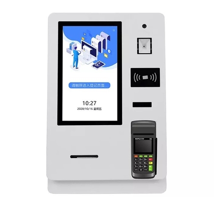 Controle van het 15,6 Duim de Automatische Slimme hotel in kiosk met het Paspoortscanner van de Kaartautomaat