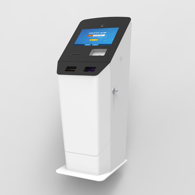 De Bidirectionele Bitcoin ATM Kiosk van het vensterssysteem 15.6inch met de Automaat van de Contant geldacceptor