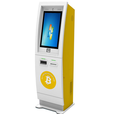 Crypto van de de Betalingsmachine van 21,5 Duimbitcoin Muntstuk ATM met Anti Zuur Staalkader