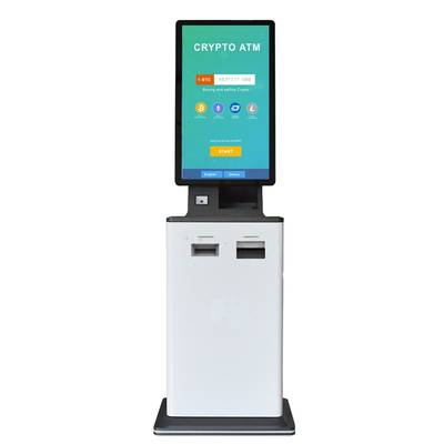 Het contante geld van de de kioskmachine van de rekeningenbetaling betaalt eind de betalingskiosk van de touch screenzelfbediening