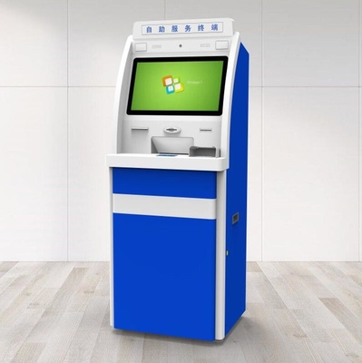 Binnen de Betalingskiosk van de Bankself - service met Paspoortscanner en Kaartautomaat