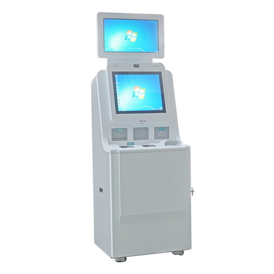 De dubbele Machine van de de Self - servicekiosk van het het Schermwin10 OS Ziekenhuis met NFC-Kaartlezer